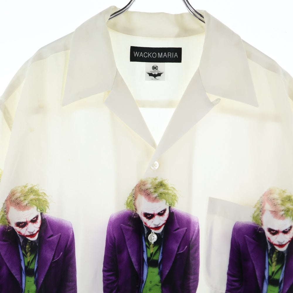 WACKO MARIA(ワコマリア) 25SS THE DARK KNIGHT TRILOGY / S/S HAWAIIAN SHIRT ダーク ナイト トリロジー オープンカラー 半袖シャツ ホワイト TDKT-WM-HI04