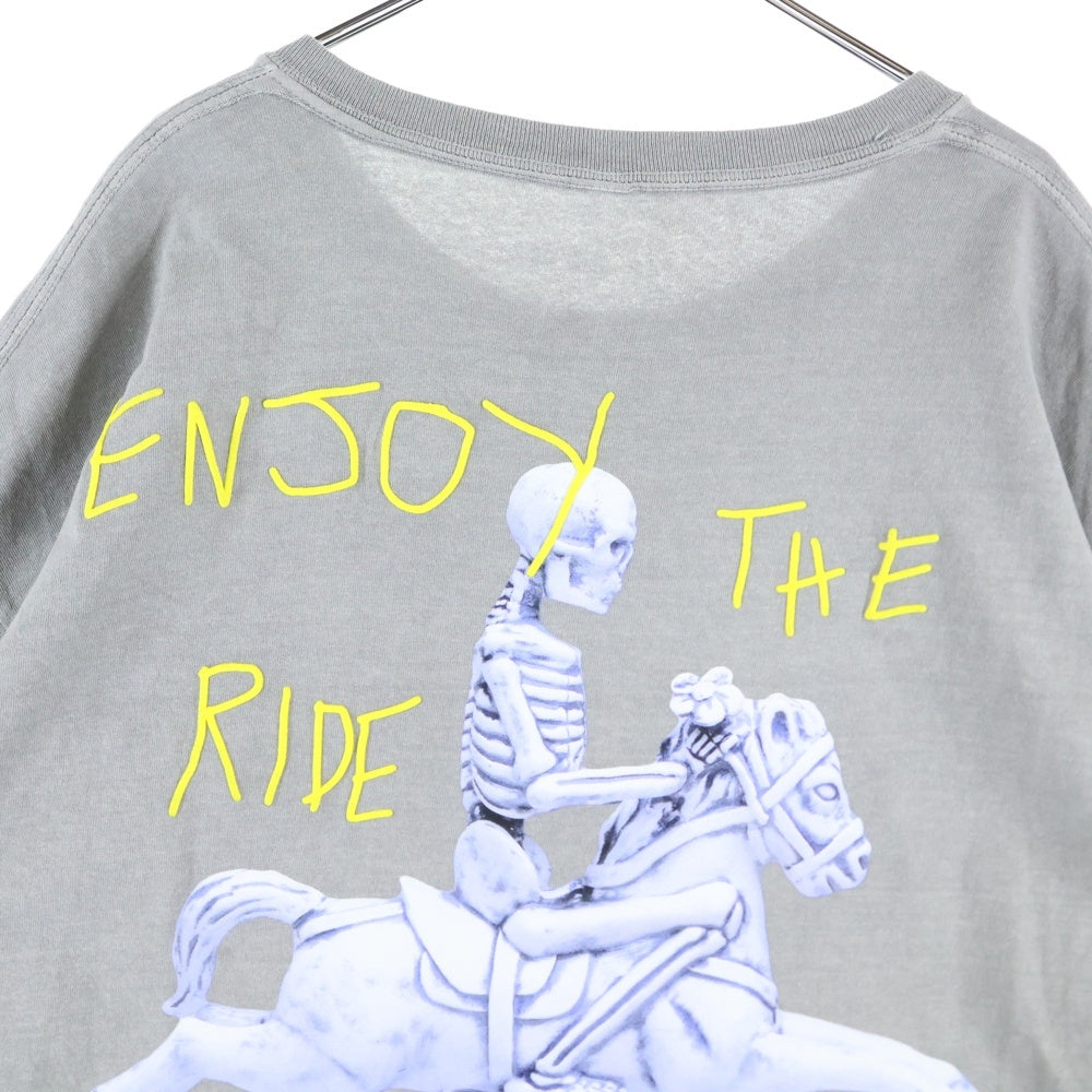 Cactus Jack(カクタスジャック) 21SS ×NEIGHBORHOOD ×ネイバーフッド 両面プリントデザイン クルーネック カットソー 半袖Tシャツ グレー