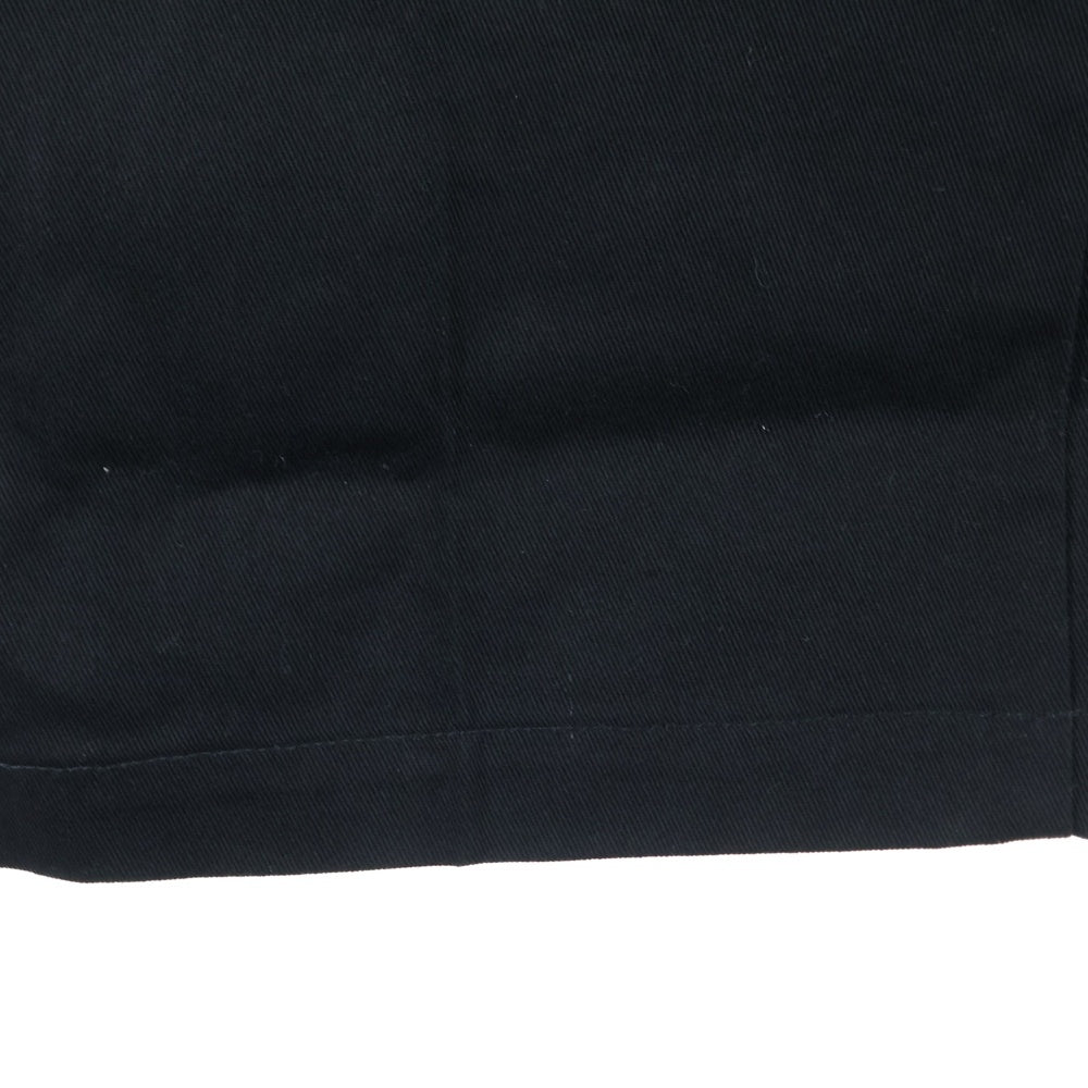 WACKO MARIA(ワコマリア) 24AW ×DICKIES PLEATED TROUSERS ディッキーズ プリーテッド ロゴエンブロイダリーデザイン ジップアップ パンツ ブラック 24FW-WMP-DC01