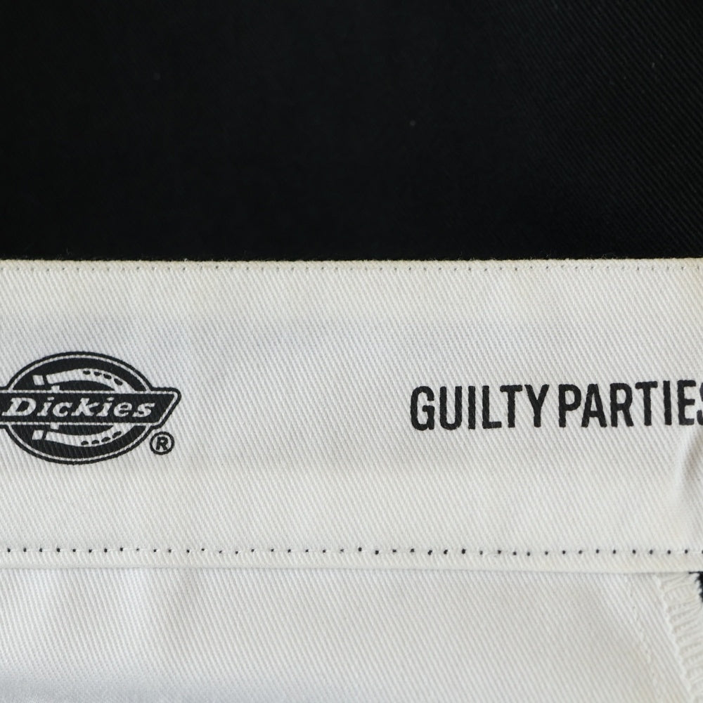 WACKO MARIA(ワコマリア) 24AW ×DICKIES PLEATED TROUSERS ディッキーズ プリーテッド ロゴエンブロイダリーデザイン ジップアップ パンツ ブラック 24FW-WMP-DC01