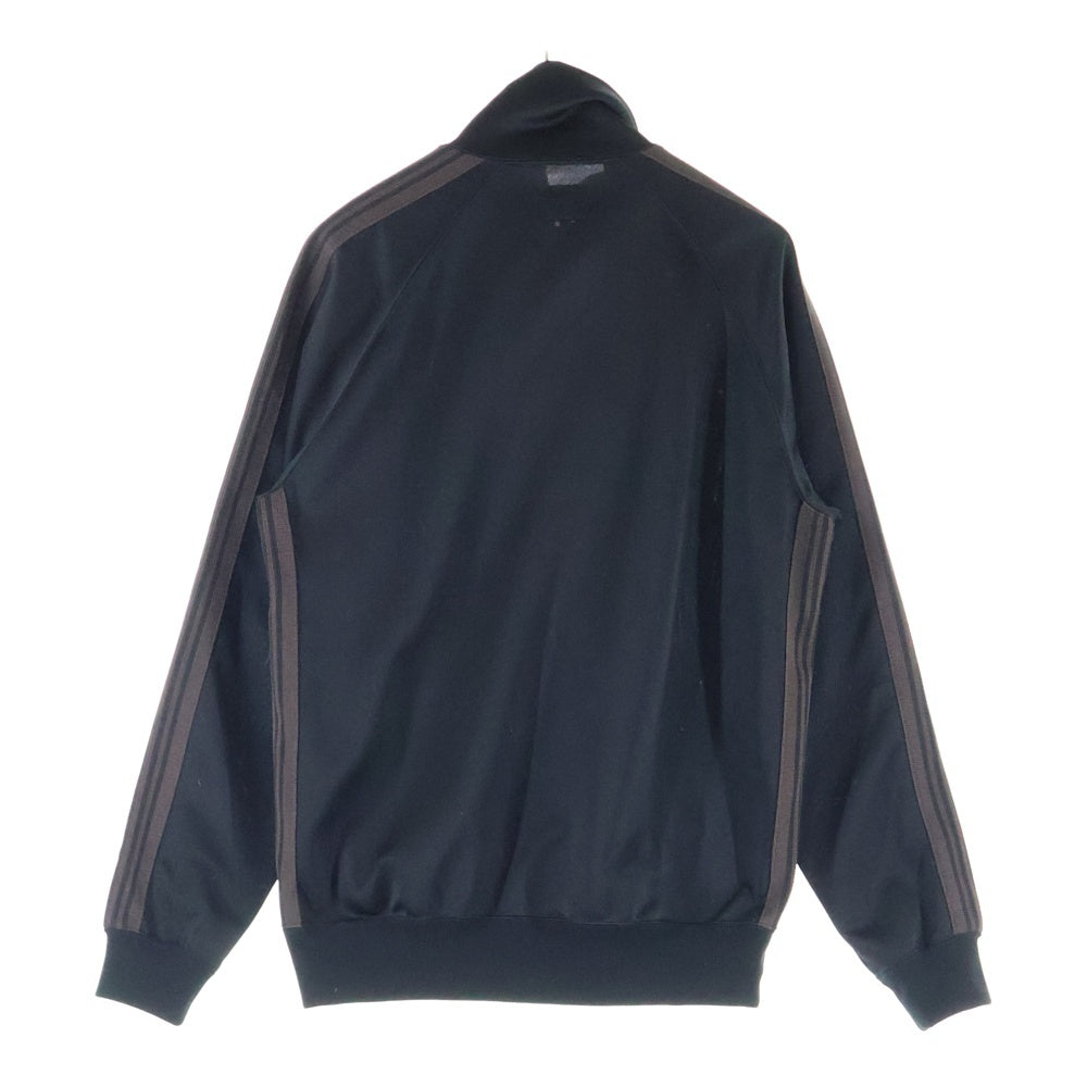 Needles(ニードルス) 24AW POLY SMOOTH TRACK JACKET ポリスムース ジップアップ トラックジャケット ブラック/ブラウン PU271