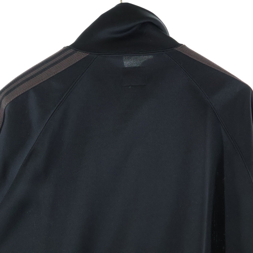 Needles(ニードルス) 24AW POLY SMOOTH TRACK JACKET ポリスムース ジップアップ トラックジャケット ブラック/ブラウン PU271