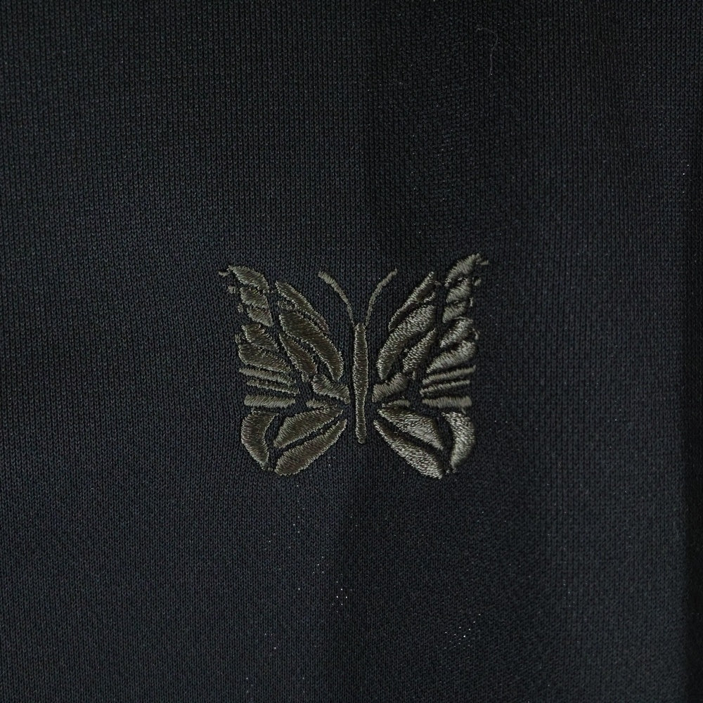 Needles(ニードルス) 24AW POLY SMOOTH TRACK JACKET ポリスムース ジップアップ トラックジャケット ブラック/ブラウン PU271