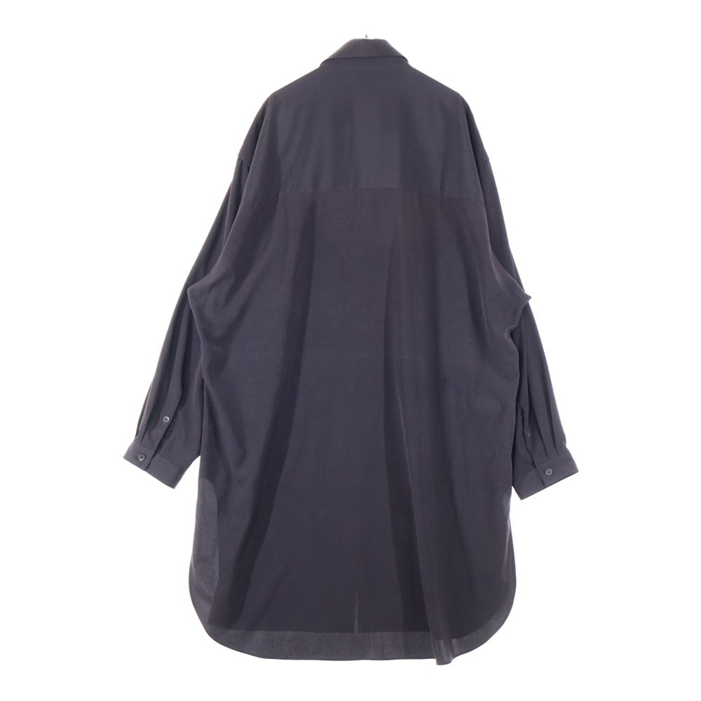 Yohji Yamamoto POUR HOMME(ヨウジヤマモト プールオム) 20SS 内田すずめ サヨウナラバ プリント ロング長袖シャツ バーガンディ HN-B30-511