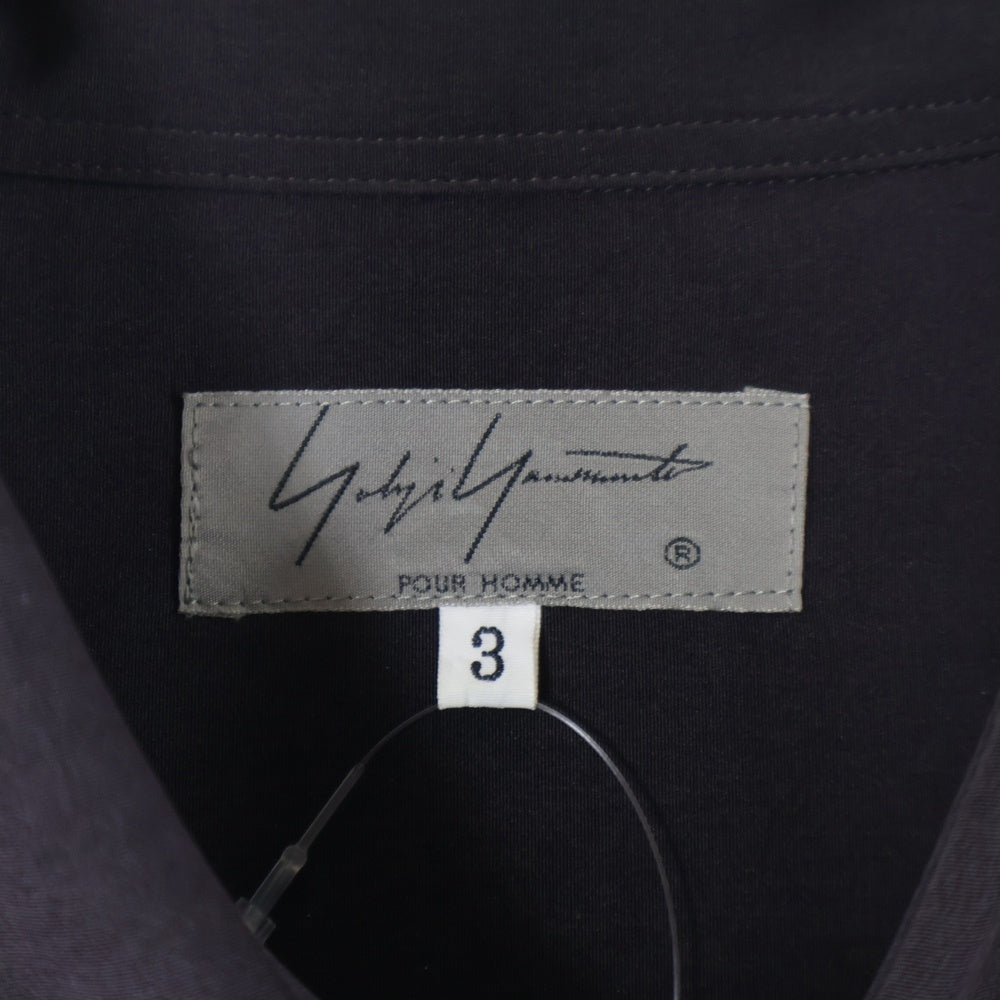 Yohji Yamamoto POUR HOMME(ヨウジヤマモト プールオム) 20SS 内田すずめ サヨウナラバ プリント ロング長袖シャツ バーガンディ HN-B30-511