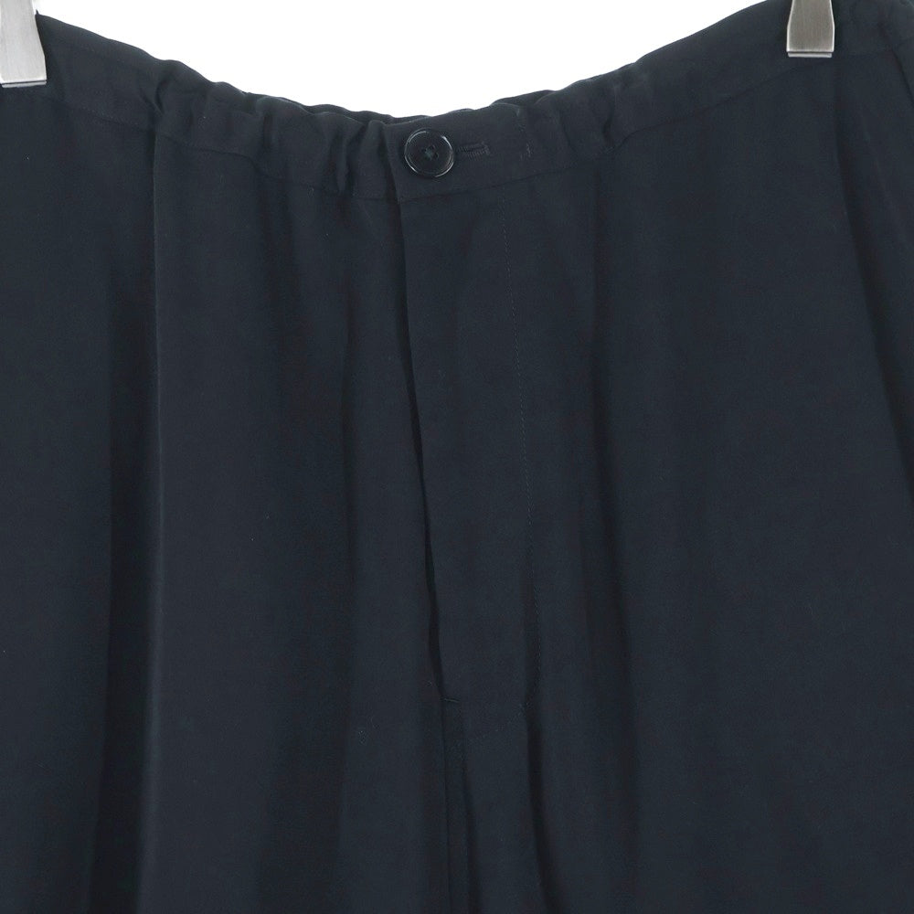 Ground Y(グラウンドワイ) テンセル ラップガウチョパンツ ブラック GN-P15-200