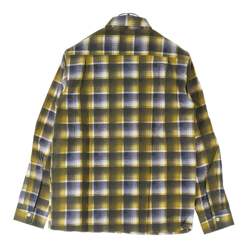 VINTAGE(ヴィンテージ) 50-60S VINTAGE B.V.D. ヴィンテージ チェック柄 コットン ボックスカット 長袖シャツ イエロー