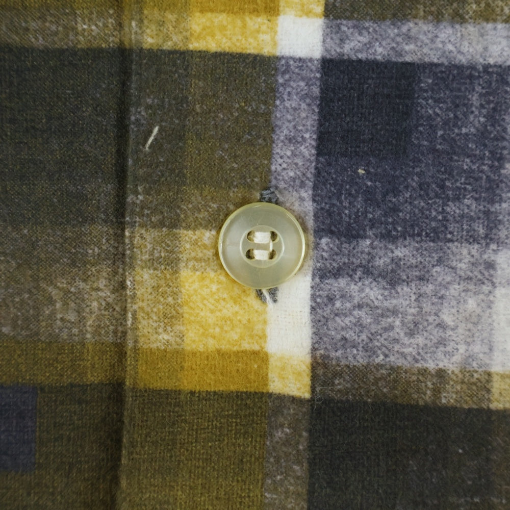 VINTAGE(ヴィンテージ) 50-60S VINTAGE B.V.D. ヴィンテージ チェック柄 コットン ボックスカット 長袖シャツ イエロー