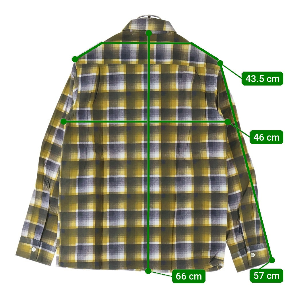 VINTAGE(ヴィンテージ) 50-60S VINTAGE B.V.D. ヴィンテージ チェック柄 コットン ボックスカット 長袖シャツ イエロー