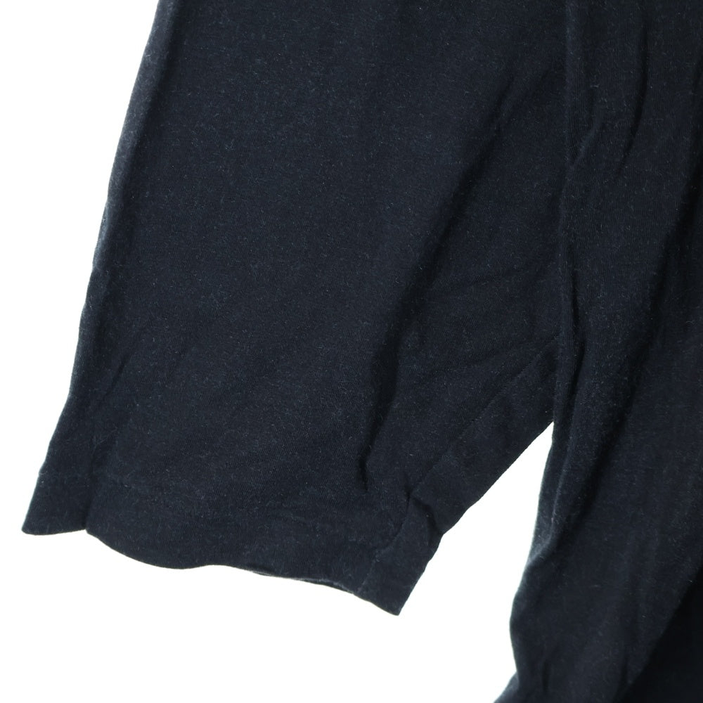 BLACK Scandal Yohji Yamamoto(ブラックスキャンダルヨウジヤマモト) 20SS 百合阿修羅 ばけもの画 内田柄BIG 丸首 長袖Tシャツ ロングカットソー ブラック HN-T22-274