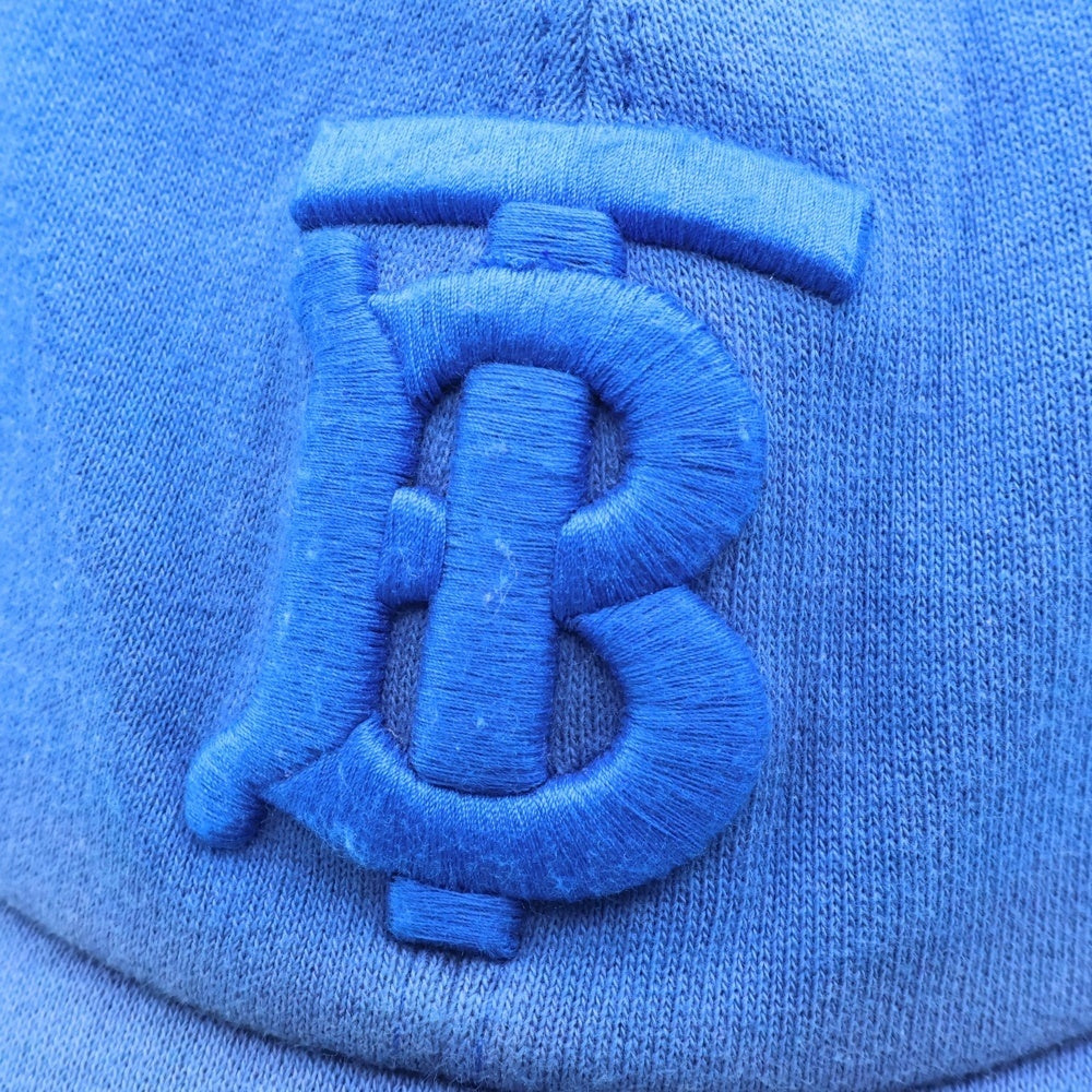 BURBERRY(バーバリー) 22SS TB ロゴ コットン 6パネルキャップ 帽子 ブルー 8031020