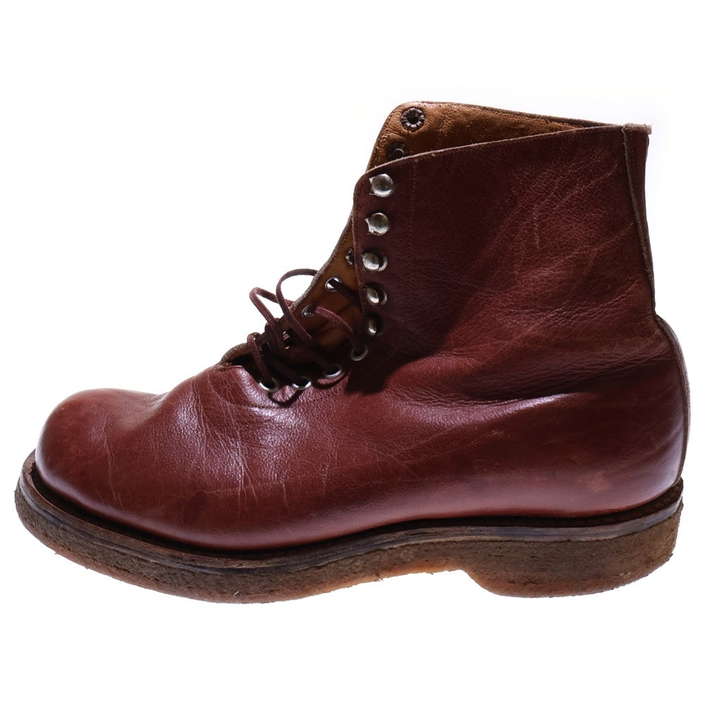 VINTAGE(ヴィンテージ) VINTAGE ヴィンテージ クレープソール レースアップ レザーハイカットブーツ ブラウン