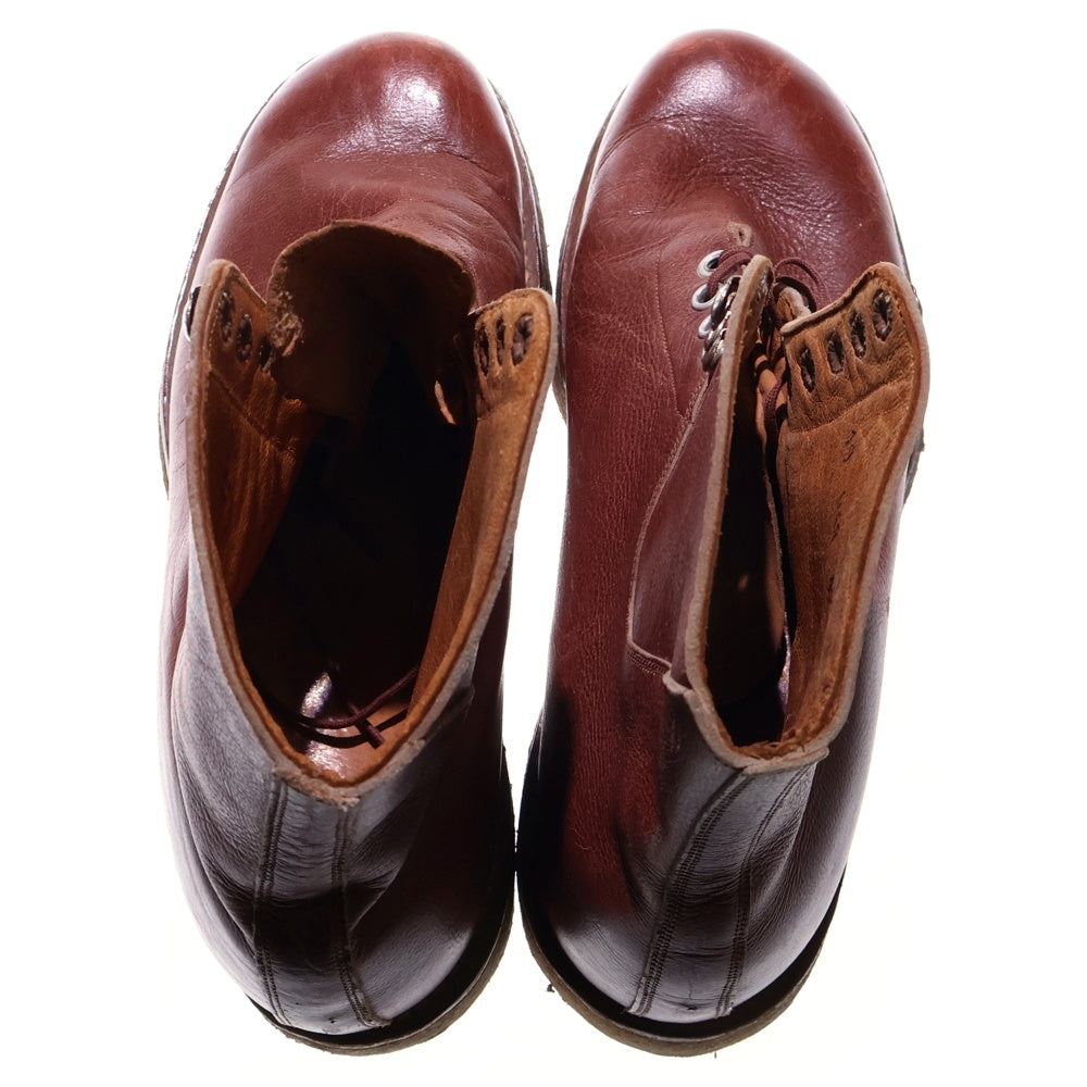 VINTAGE(ヴィンテージ) VINTAGE ヴィンテージ クレープソール レースアップ レザーハイカットブーツ ブラウン