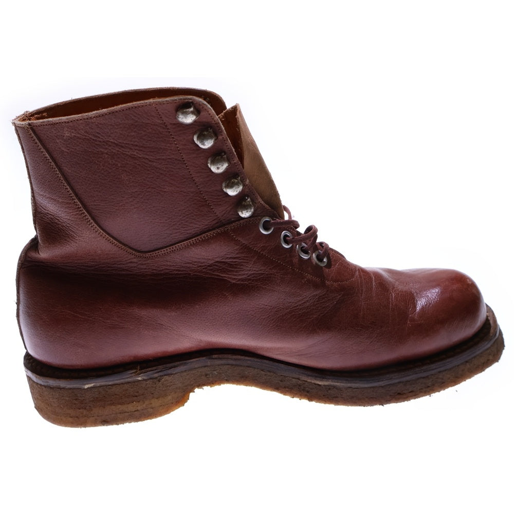 VINTAGE(ヴィンテージ) VINTAGE ヴィンテージ クレープソール レースアップ レザーハイカットブーツ ブラウン