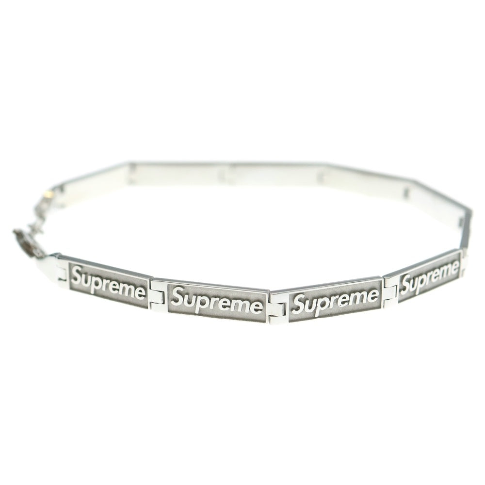 SUPREME(シュプリーム) 23SS ×Jacob & Co Logo Link Bracelet ジェイコブ ロゴリンク ブレスレット シルバー
