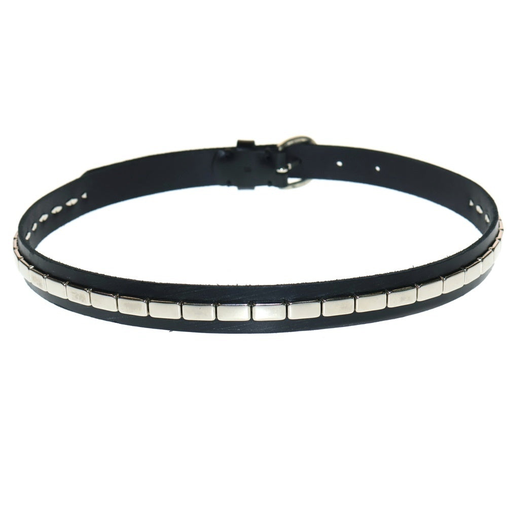 OVY(オヴィー) Bridle studs narrow belt ブライドルレザー スタッズ ナローベルト ブラック