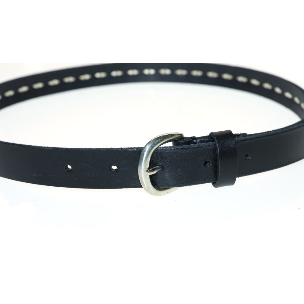 OVY(オヴィー) Bridle studs narrow belt ブライドルレザー スタッズ ナローベルト ブラック