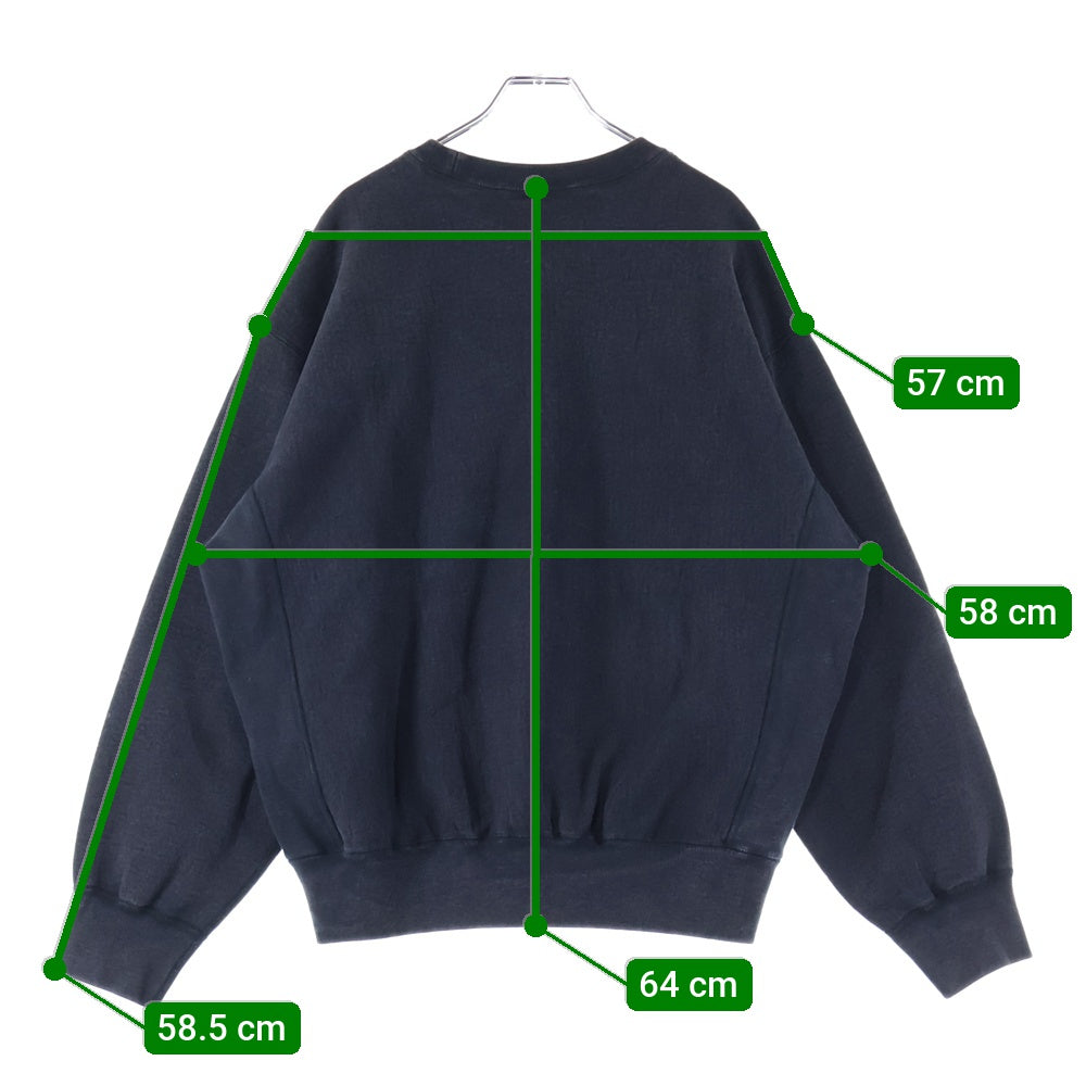 SUPREME(シュプリーム) 25SS Washed Box Logo Crewneck ウォッシュド ボックスロゴ クルーネック スウェット トレーナー ブラック