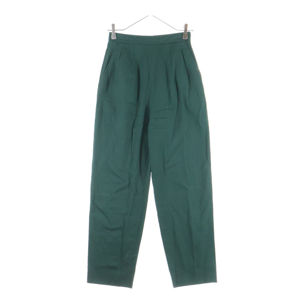 JIL SANDER(ジルサンダー) 21SS ヴァージンウール サイドジップ テーパードパンツ レディース グリーン JSPT301300 WT202500