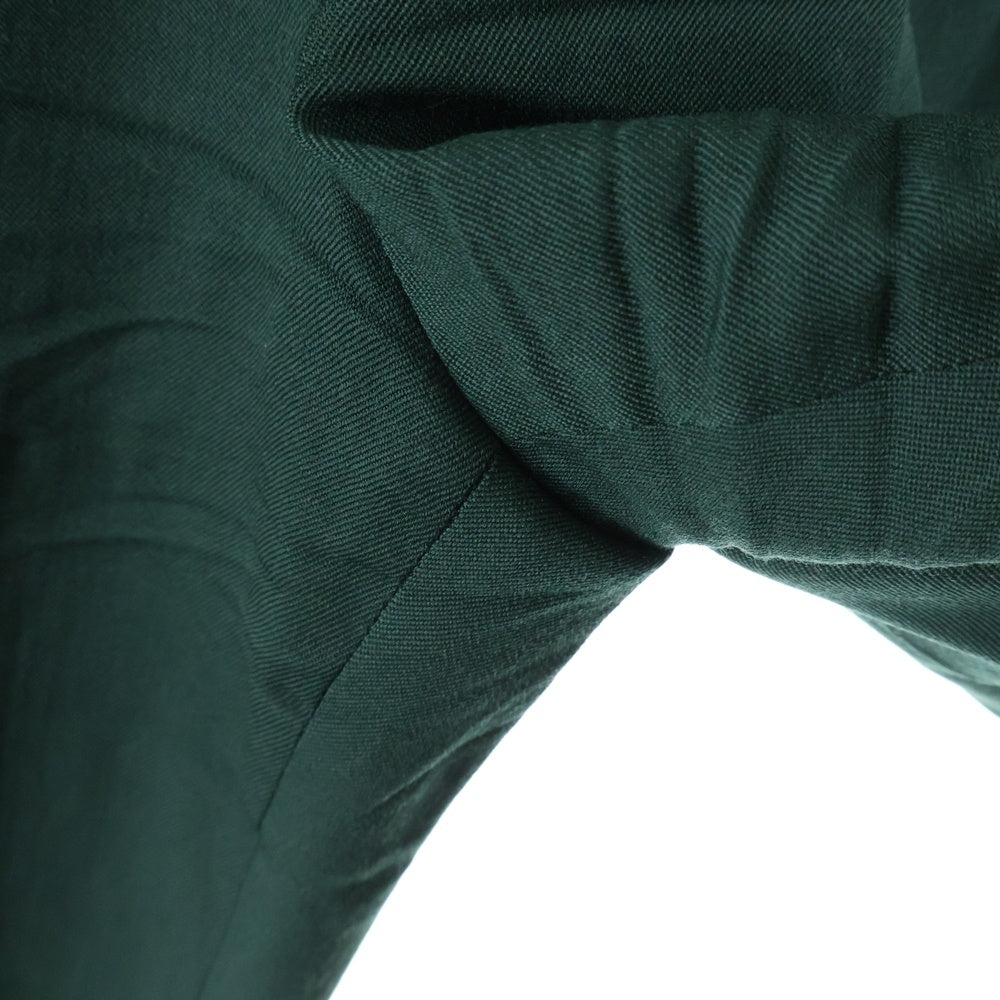 JIL SANDER(ジルサンダー) 21SS ヴァージンウール サイドジップ テーパードパンツ レディース グリーン JSPT301300 WT202500