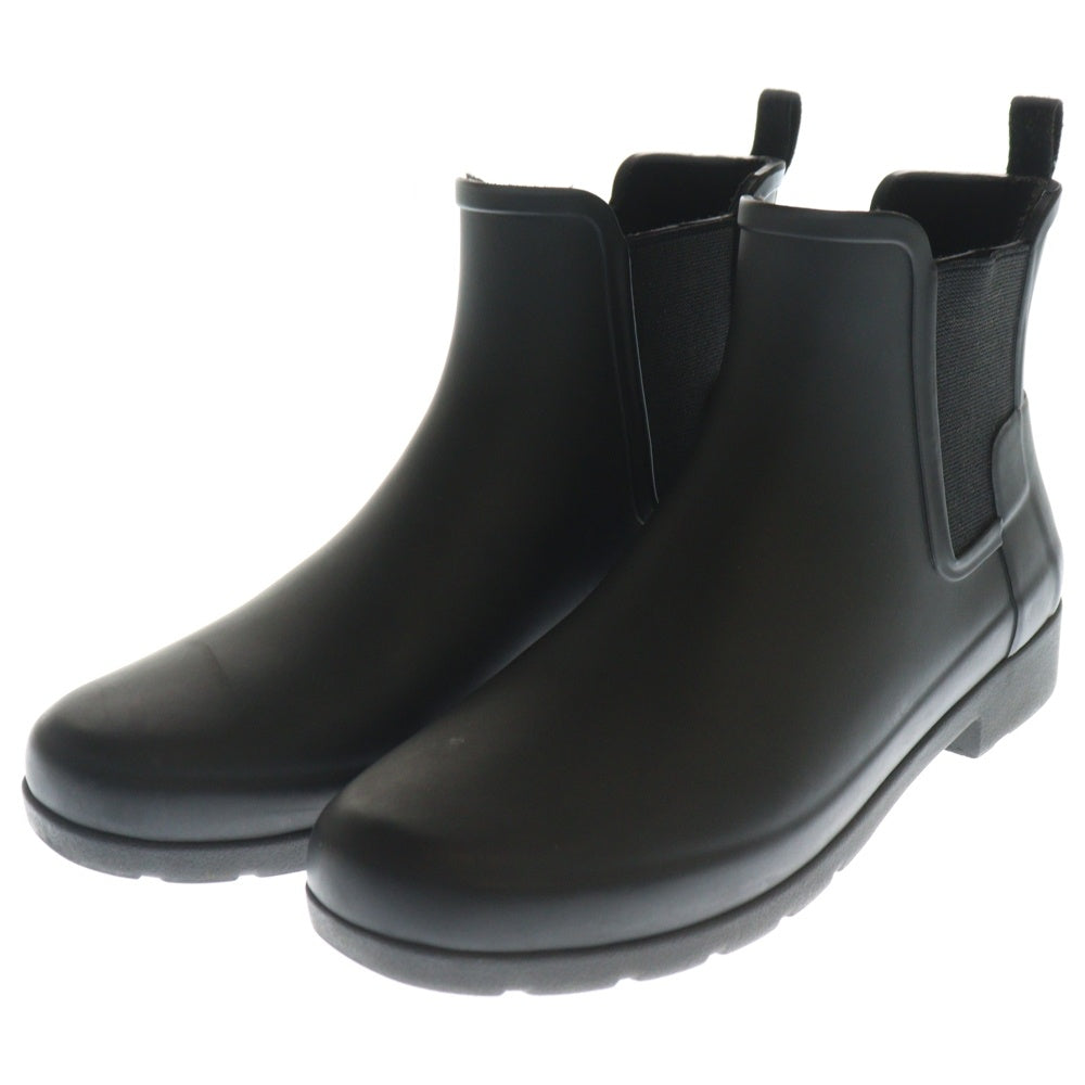 HUNTER(ハンター) ORIGINAL REFINED CHELSEA オリジナル リファインド チェルシーブーツ レインシューズ レディース ブラック WFS1017RMA