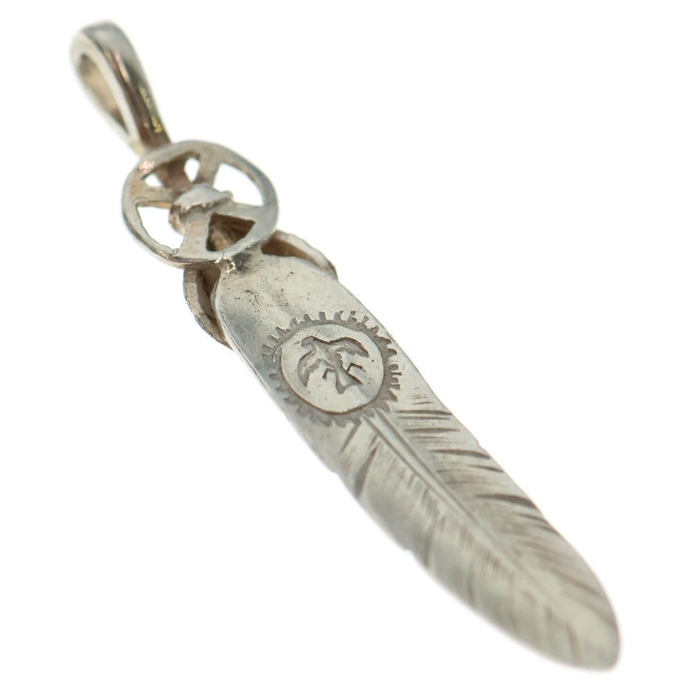 goro's(ゴローズ) SVハートホイールフェザー中 ペンダントトップ シルバー