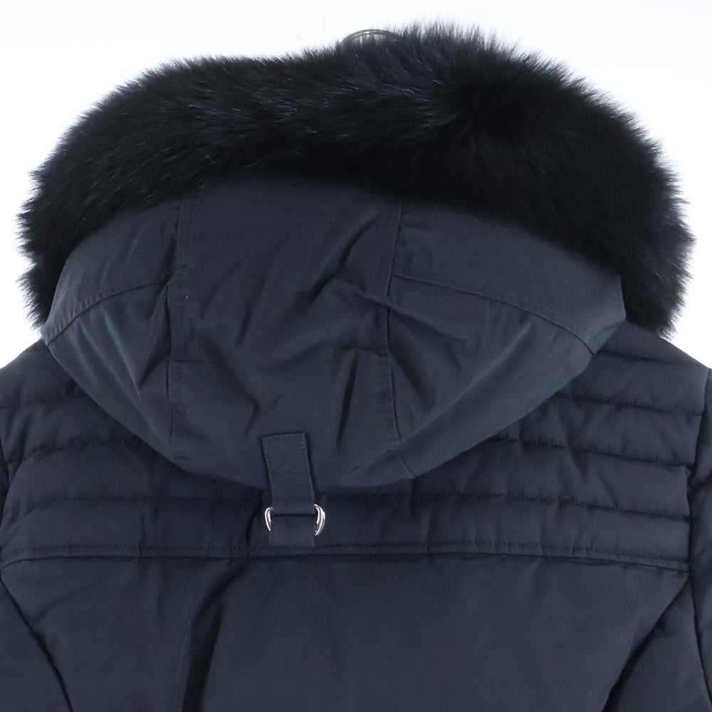 MOOSE KNUCKLES(ムースナックルズ) 20AW WYCHWOOD JACKET ファー付 ジップアップフーデッドダウンジャケット レディース ブラック 20A-M30LJ174