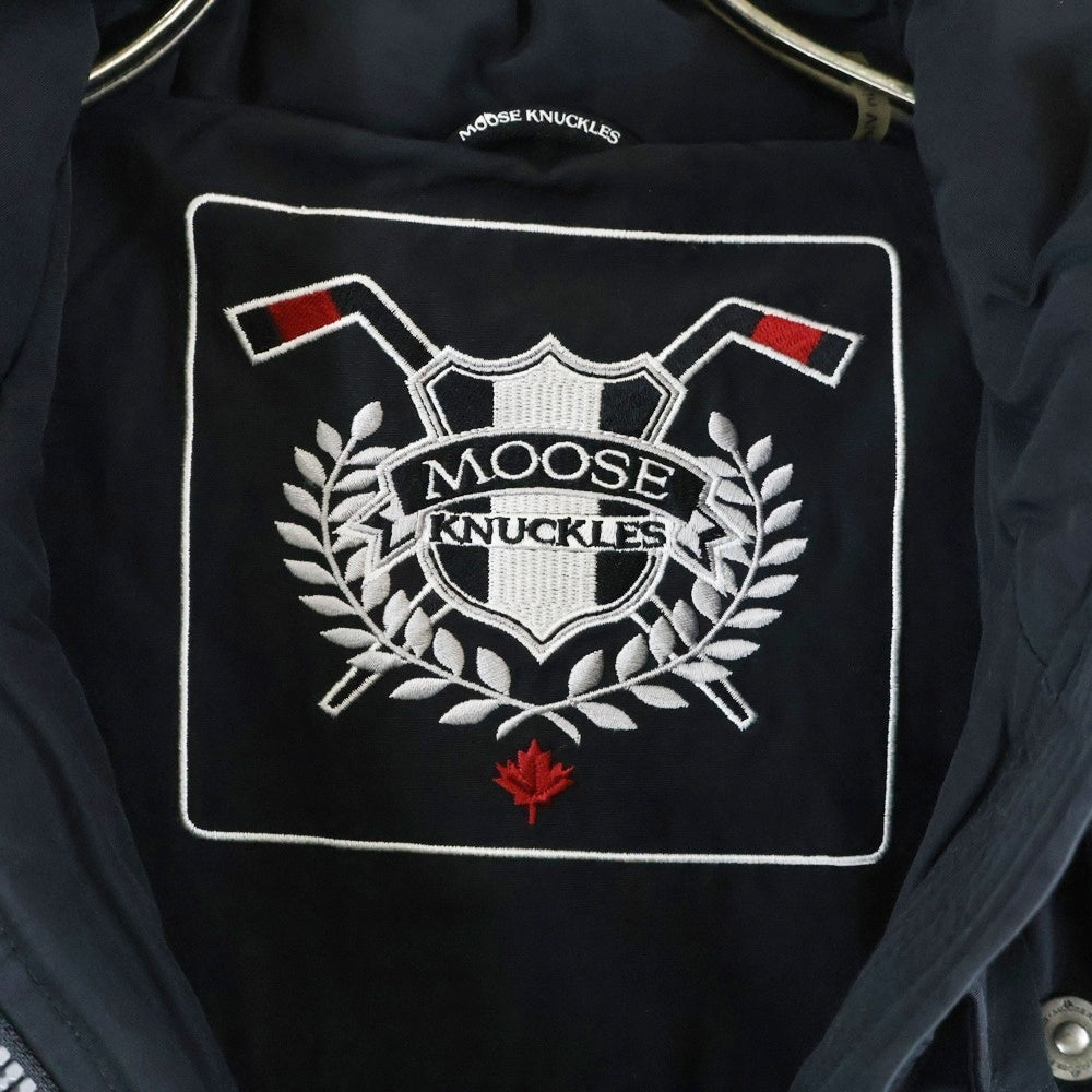 MOOSE KNUCKLES(ムースナックルズ) 20AW WYCHWOOD JACKET ファー付 ジップアップフーデッドダウンジャケット レディース ブラック 20A-M30LJ174