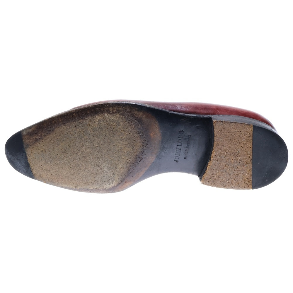 JOHN LOBB(ジョンロブ) KEYNE 0215 ホールカットレザー タッセルローファー ローカットドレスシューズ バーガンディ