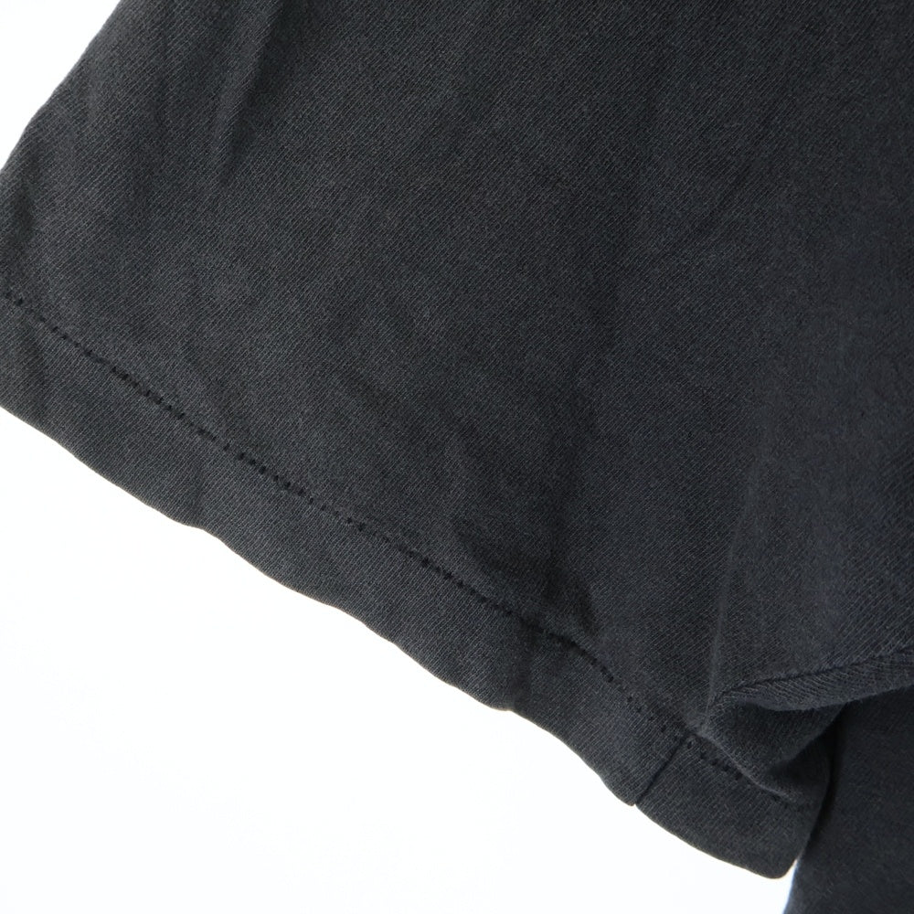 VINTAGE(ヴィンテージ) 90S FISH BONE フィッシュボーン 両面プリント クルーネック 半袖Tシャツ カットソー チャコールグレー