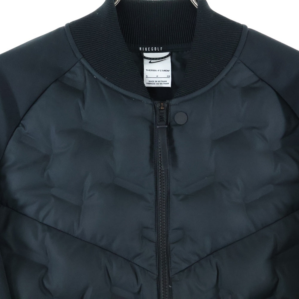 NIKE(ナイキ) THERMA FIT ADV サーマフィット ジップアップナイロンダウンジャケット ブルゾン ブラック DA2886-010