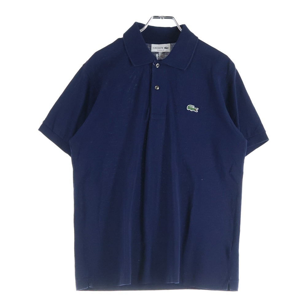 LACOSTE(ラコステ) フロント刺繍 ショートスリーブ 半袖ポロシャツ ネイビー L1212