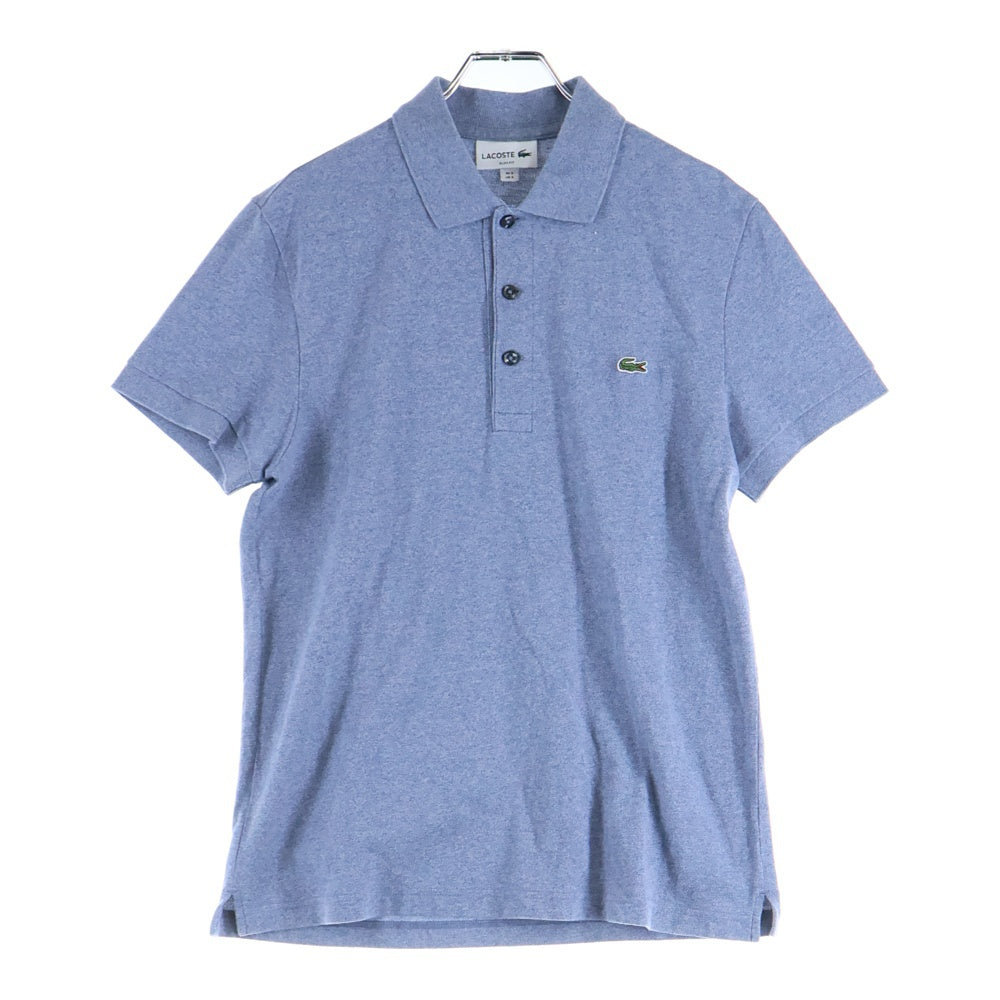LACOSTE(ラコステ) フロント刺繍 ショートスリーブ 半袖ポロシャツ ブルー PH7937