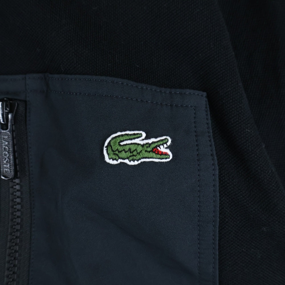 LACOSTE(ラコステ) フロント刺繍 ショートスリーブ 半袖ポロシャツ ブラック PH012J