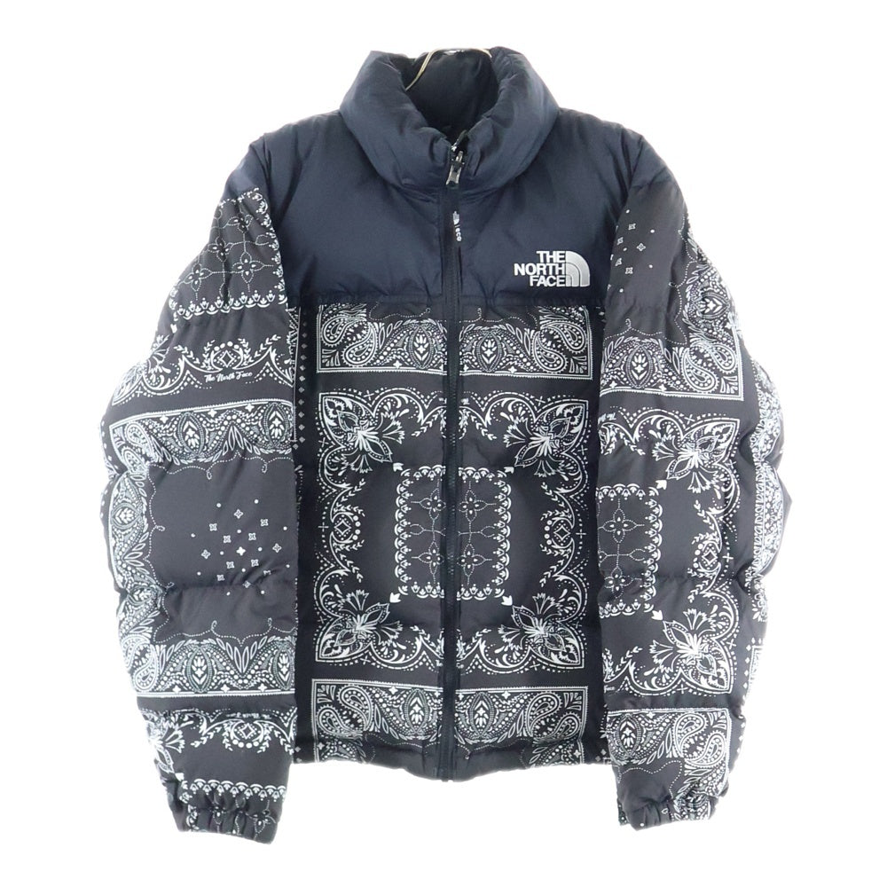 THE NORTH FACE(ザノースフェイス) PRINTED 1996 RETRO NUPTSE JACKET プリンテッド レトロ ヌプシ ジップアップダウンジャケット ブラック NJ1DM96A