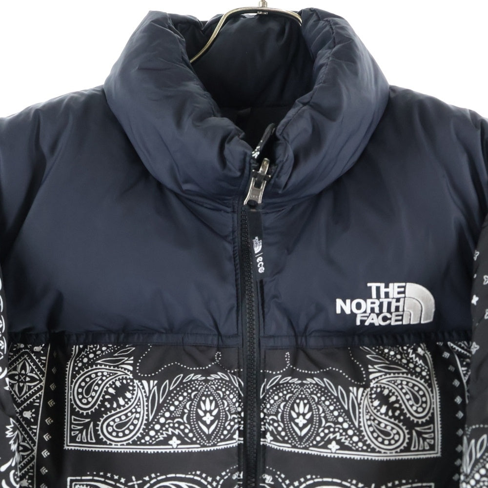 THE NORTH FACE(ザノースフェイス) PRINTED 1996 RETRO NUPTSE JACKET プリンテッド レトロ ヌプシ ジップアップダウンジャケット ブラック NJ1DM96A