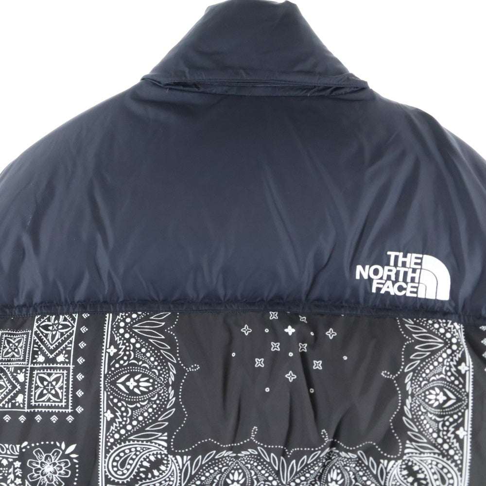 THE NORTH FACE(ザノースフェイス) PRINTED 1996 RETRO NUPTSE JACKET プリンテッド レトロ ヌプシ ジップアップダウンジャケット ブラック NJ1DM96A