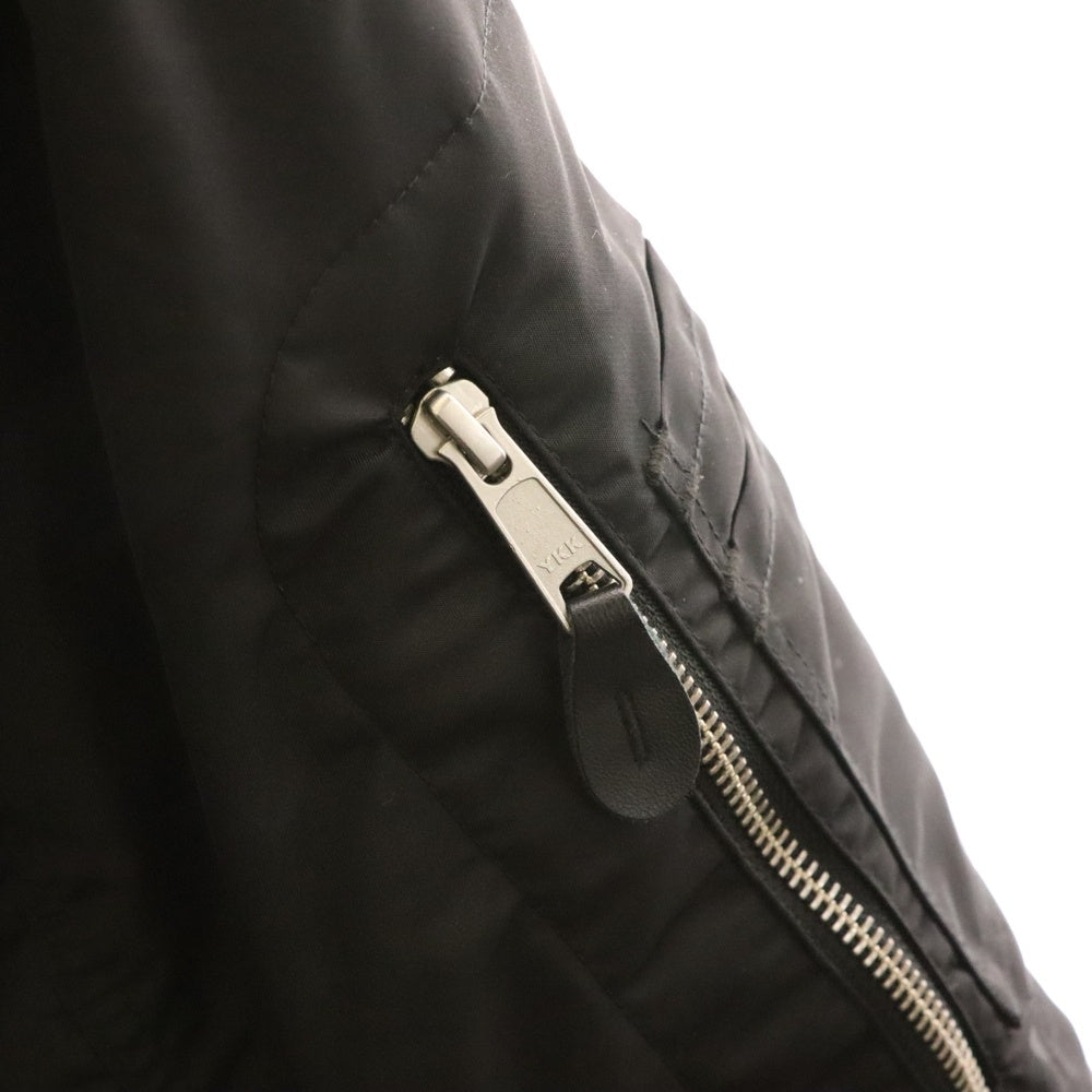 entire studios(エンタイア スタジオ) 23AW A-2 BOMBER マルチポケット ジップアップ ボンバージャケット ブラック ES2234