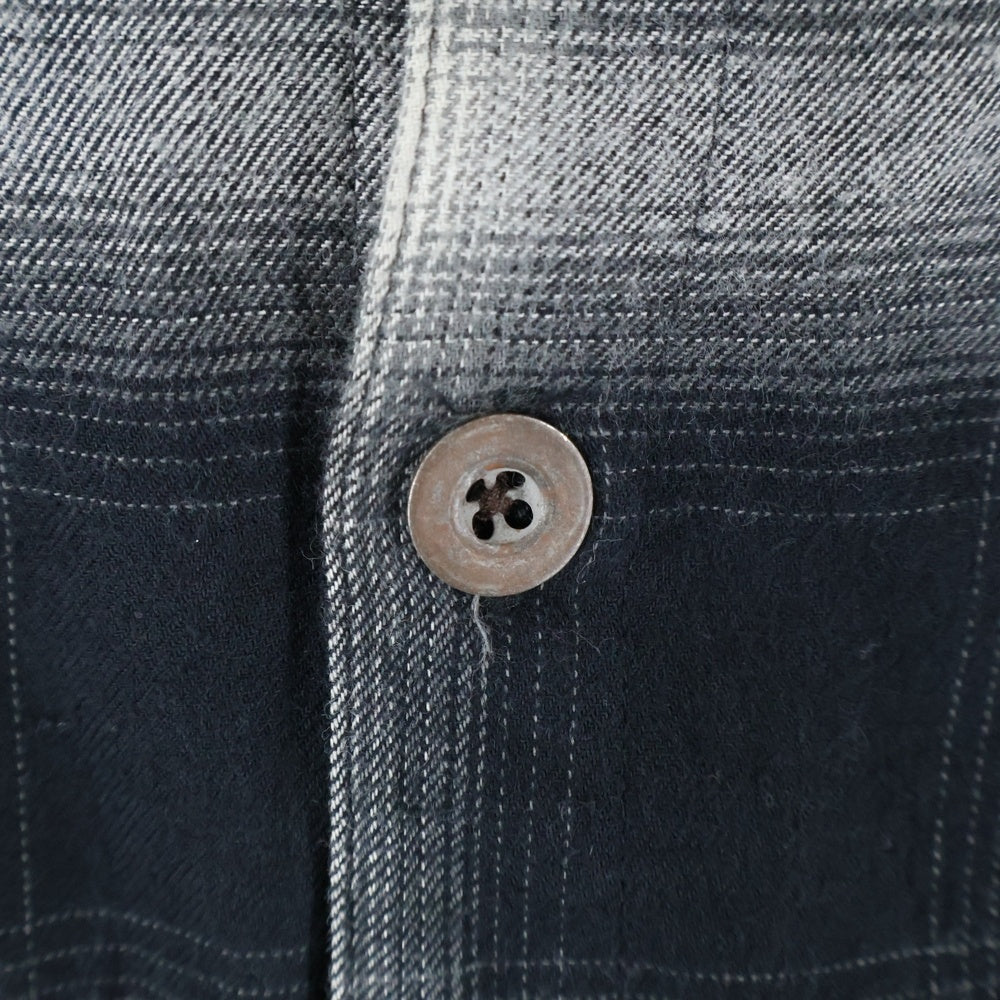 THEE OLD CIRCUS(ジオールドサーカス) 22AW THUNDER GRADATION HARVEST SLEEVE CHECK SHIRTS 雷鳴 グラデーションチェック ハーヴェストスリーブシャツ ブラック 2301-K