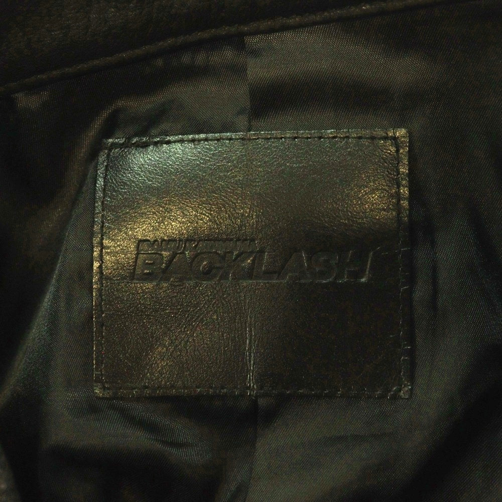 ISAMU KATAYAMA BACKLASH(イサムカタヤマバックラッシュ) 25SS DEERSKIN LACE-UP PULLOVER SHIRT JACKET ディアスキン レースアッププルオーバーシャツジャケット ブラック 2142-02