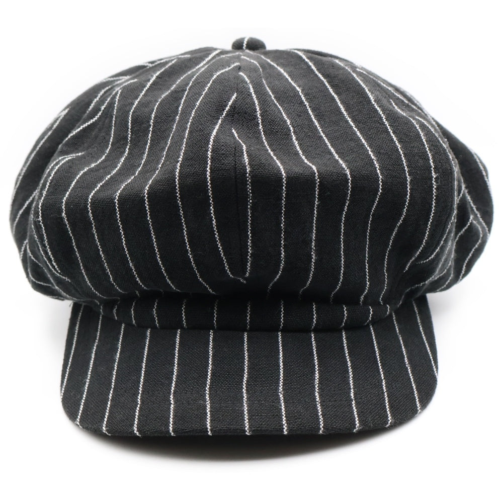 ISAMU KATAYAMA BACKLASH(イサムカタヤマバックラッシュ) リネンキャスケット 帽子 ブラック 874-01