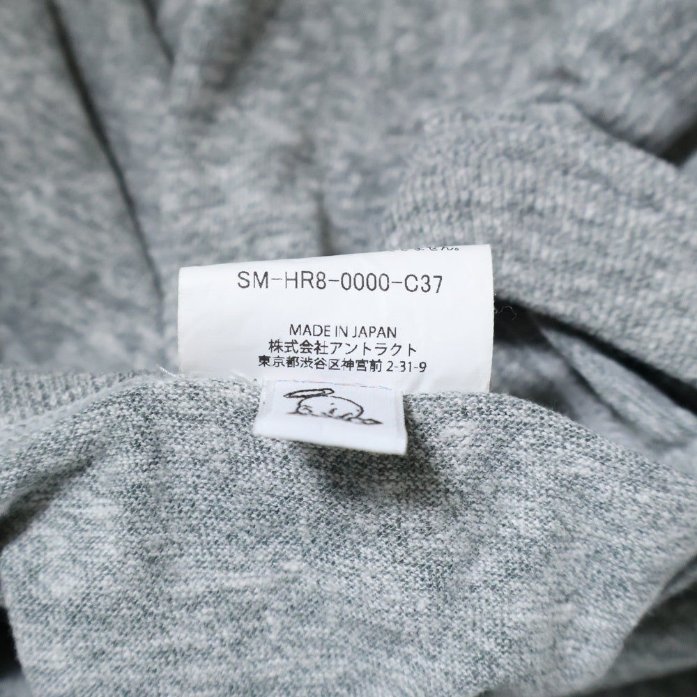 SAINT MICHAEL(セントマイケル) 25SS ×BerBerJin BJ SS YOUNG TEE ベルベルジン ヤング フロントプリントTシャツ 半袖クルーネックカットソー グレー SM-HR8-0000-C37