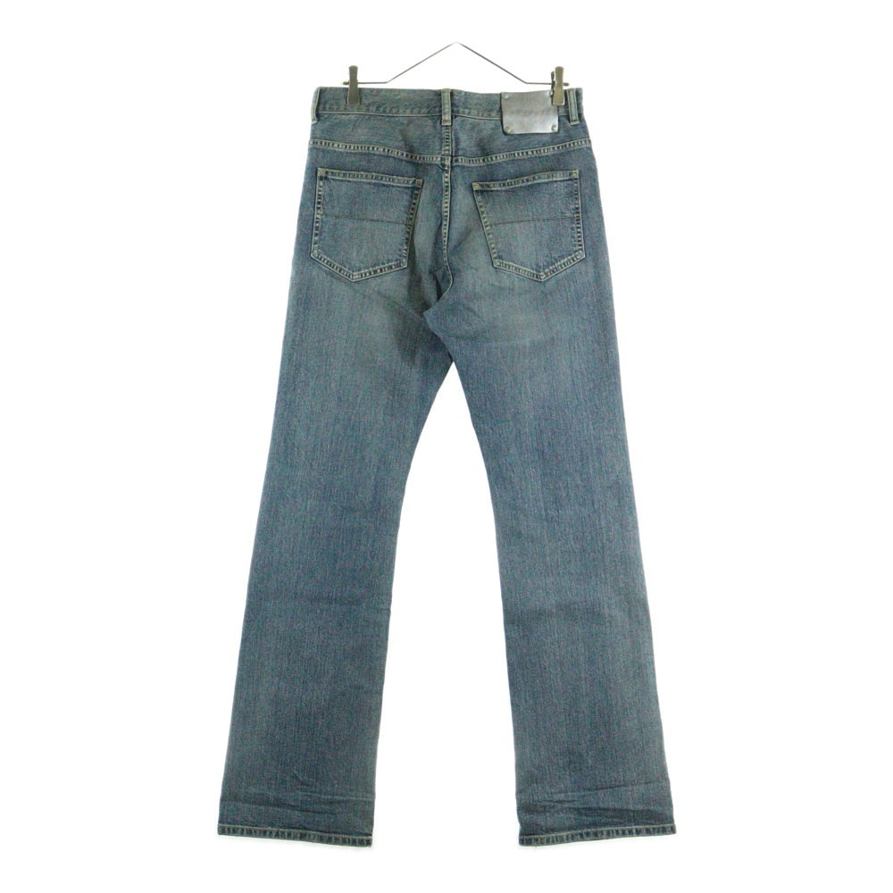 ISAMU KATAYAMA BACKLASH(イサムカタヤマバックラッシュ) 22AW 13oz STRETCH DENIM WILD BLUE YONDER FLARED レザーパッチ ボタンフライ フレアデニムパンツ インディゴ 2029-03