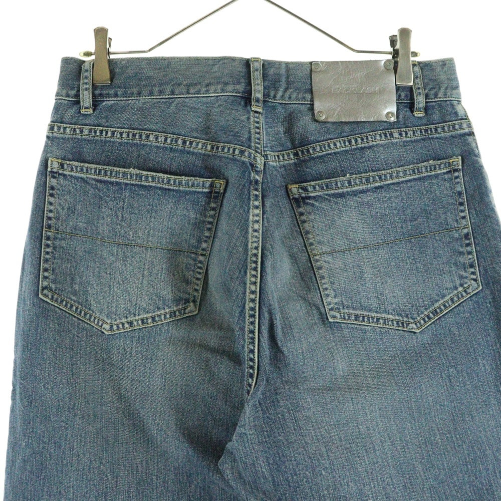 ISAMU KATAYAMA BACKLASH(イサムカタヤマバックラッシュ) 22AW 13oz STRETCH DENIM WILD BLUE YONDER TAPERED レザーパッチ ボタンフライ テーパードデニムパンツ インディゴ 2029-02