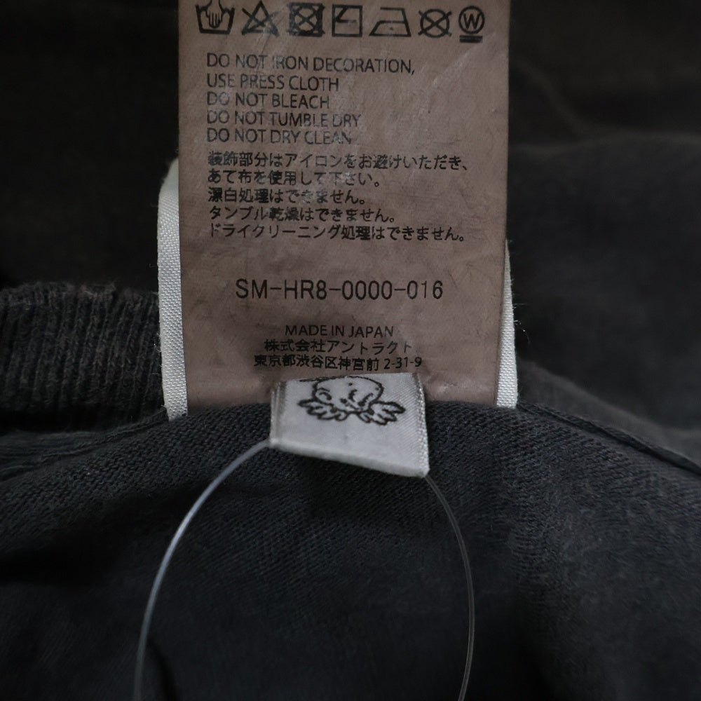 SAINT MICHAEL(セントマイケル) 25SS JESUS S/S TEE ジーザスプリントTシャツ 半袖クルーネックカットソー グレー SM-HR8-0000-016