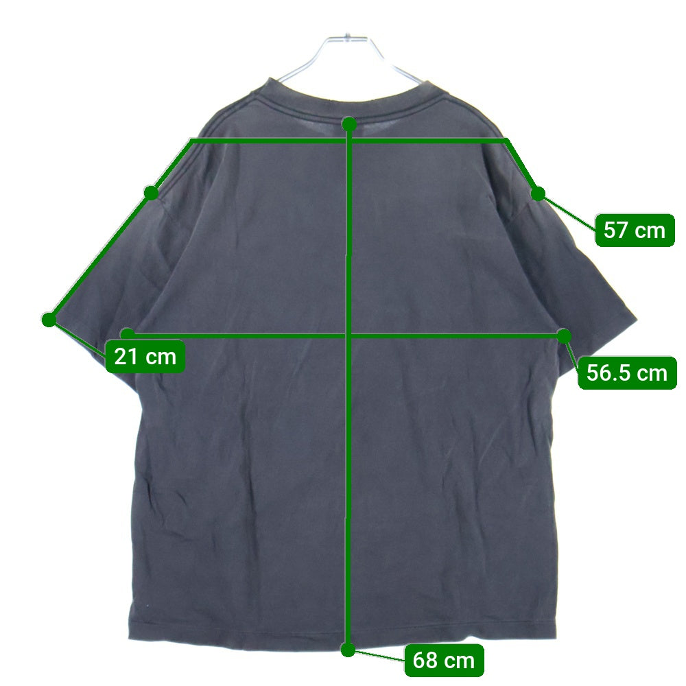 SAINT MICHAEL(セントマイケル) 25SS JESUS S/S TEE ジーザスプリントTシャツ 半袖クルーネックカットソー グレー SM-HR8-0000-016