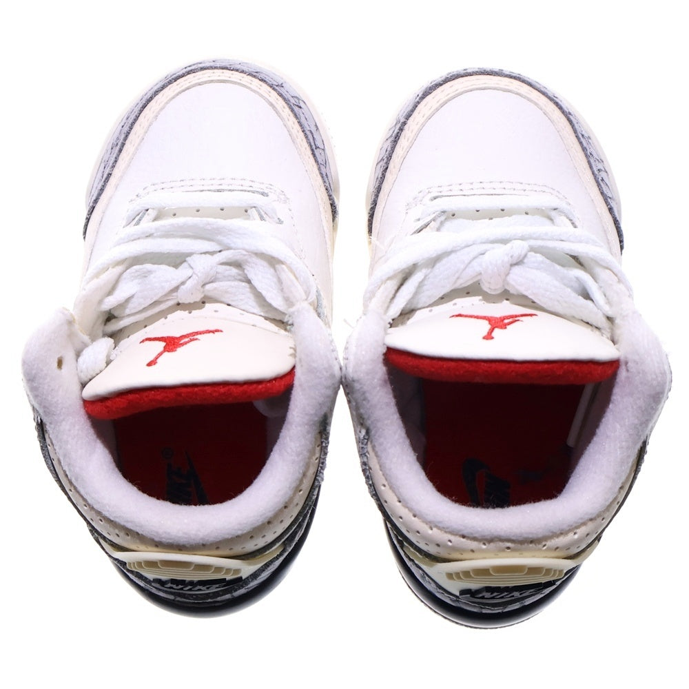 NIKE(ナイキ) AIR JORDAN 3 RETRO TD WHITE CEMENT REIMAGINED エアジョーダン レトロ ホワイトセメントリイマジンド ローカットスニーカー キッズ US5C/11cm DM0968-100