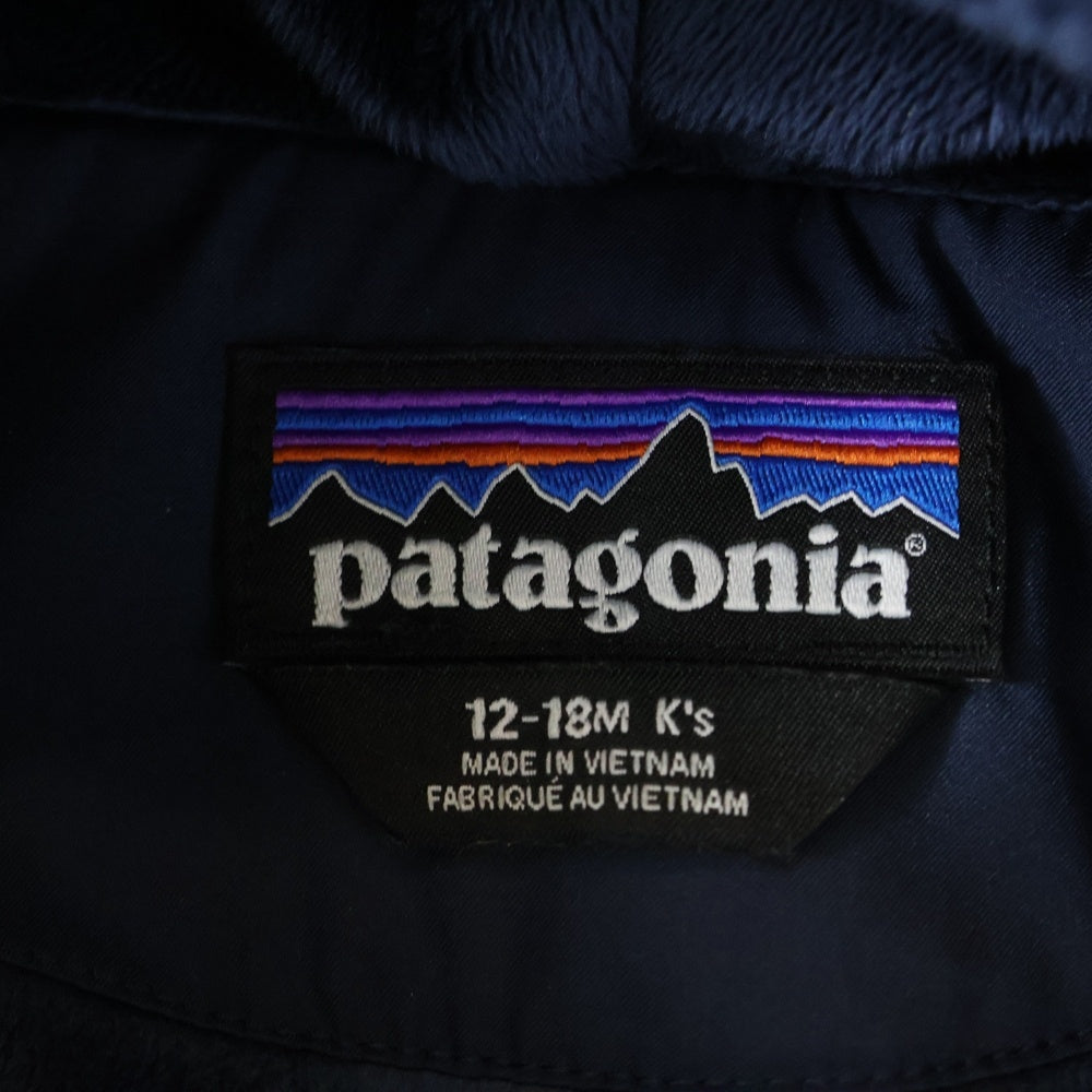 PATAGONIA(パタゴニア) 23AW ベビー キルテッド フーデッドパフジャケット キッズ ネイビー STY61330