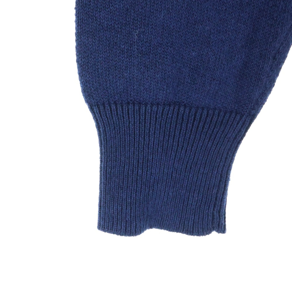 HYSTERIC GLAMOUR(ヒステリックグラマー) ロゴデザイン プルオーバー ニットパーカー ブルー 0163NS06