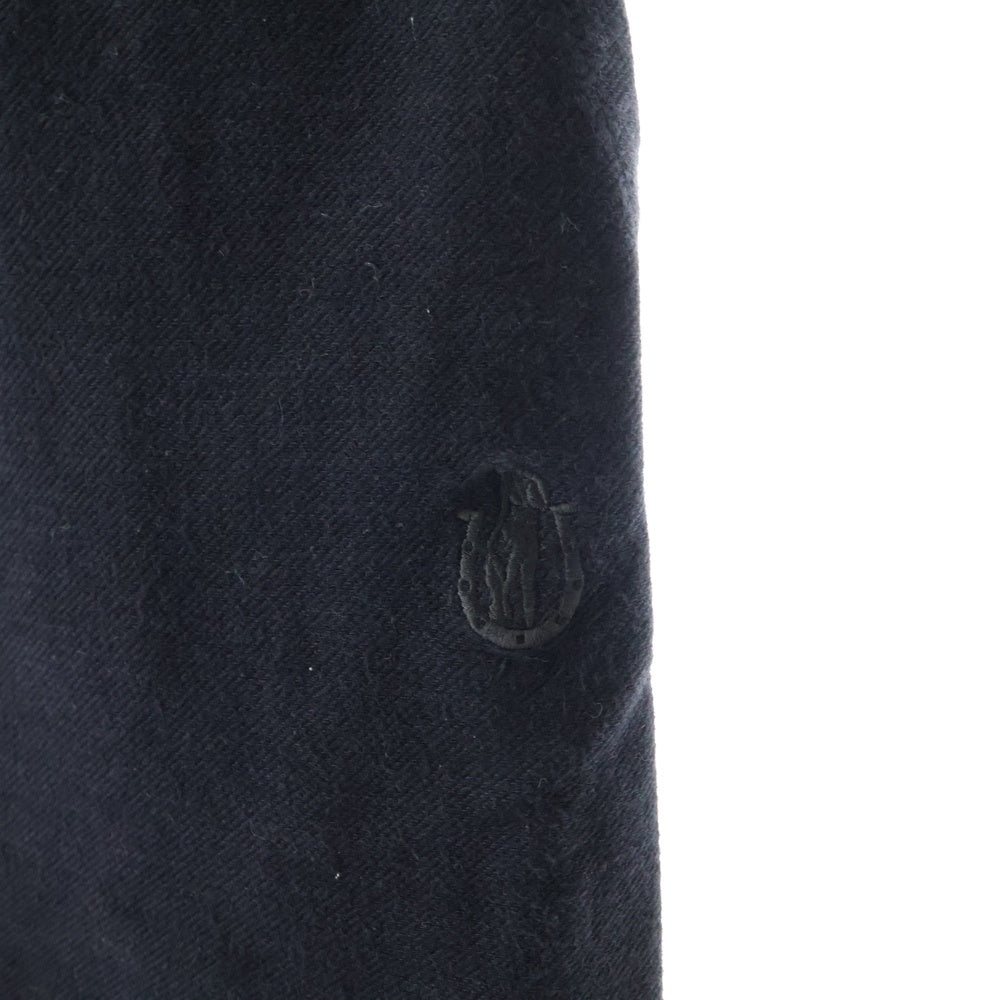 HYSTERIC GLAMOUR(ヒステリックグラマー) ロゴエンブロイダリー ドローストリング スウェットパンツ ブラック 0151CP03